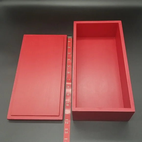 Restoration Hardware "Santa's Giftcraft Merry Christmas Toys & Gifts" Wood Box - Picture 8 of 12